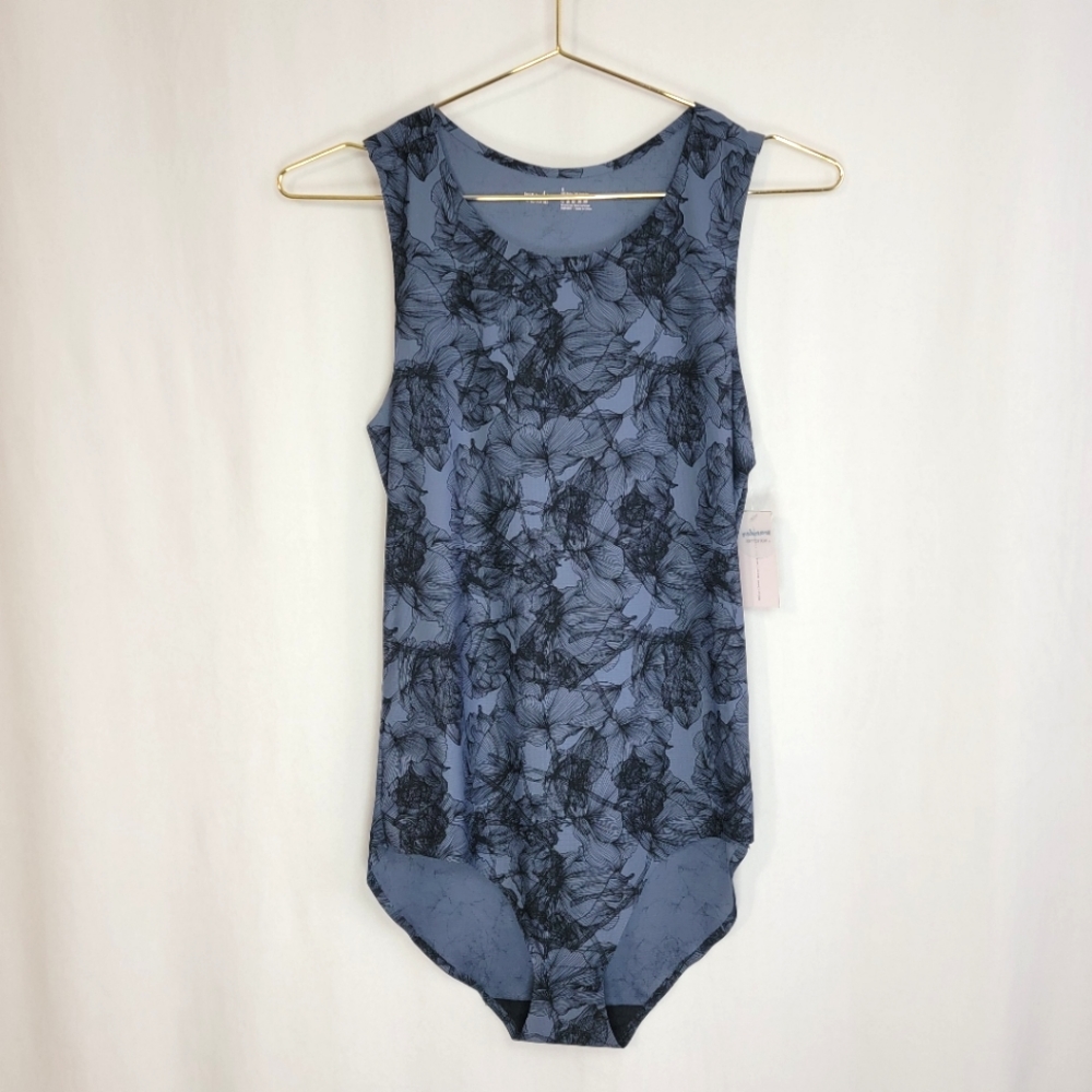 Powder Blue Floral Wander Bodysuit*NWT*Sz S